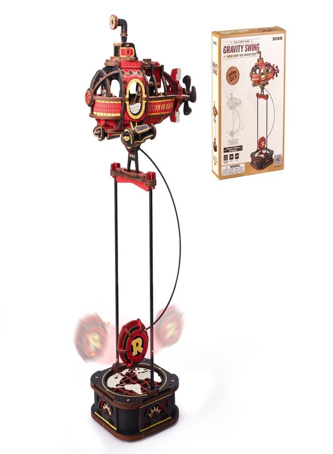 ROKR 3D Wooden Puzzle for Adults, Balance Toy Gravity Swing Deep-Sea Adventurer Model Kit, 219 pcs DIY Building Set, Unique Gift for Men and Women - Image 1